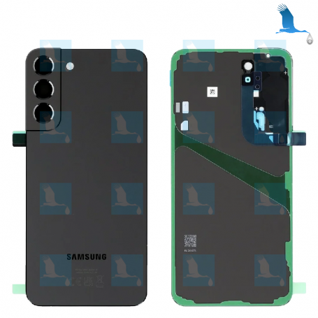 Back Cover - Battery cover - GH82-27444A - Noir (Phantom Black) - Galaxy S22+ 5G (S906) - oem