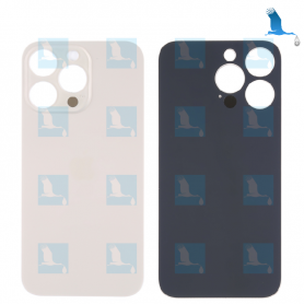 Vitre arrière - Grand orifice - Or - iPhone 14 Pro - oem
