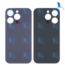 Back cover glass - Großes Loch - Lila (Deep Purple) - iPhone 14 Pro - oem Back cover glass - Großes Loch - Lila (Deep Purple) - iPhone 14 Pro - oem