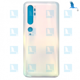 Back cover, battery cover - Blanc - Xiaomi - Mi Note 10 Pro (M1910F4S) - Mi Note 10 (M1910F4G) - qor Back cover, battery cover - Blanc - Xiaomi - Mi Note 10 Pro (M1910F4S) - Mi Note 10 (M1910F4G) - qor