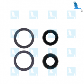 Camera Lens with Frame - Schwarz (Midnight) - iPhone 13 / 13 Mini - oem