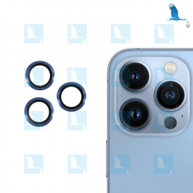 Camera Lens with Frame - Blue - iPhone 13 Pro / 13 Pro Max - oem Camera Lens with Frame - Blue - iPhone 13 Pro / 13 Pro Max - oem