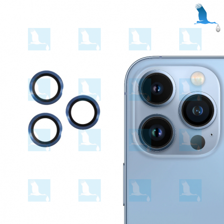 Camera Lens with Frame - Bleu - iPhone 13 Pro / 13 Pro Max - oem