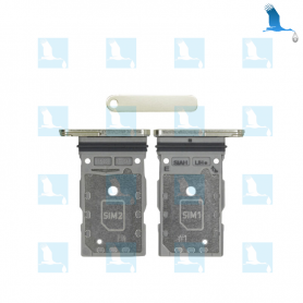 SIM Tray Card - GH98-48039B - Crème - Samsung Galaxy S23 Ultra (S918B) - ori