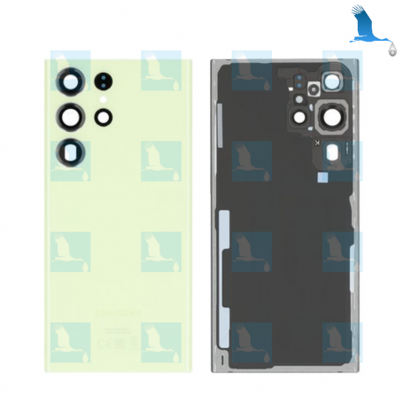 Backcover - Battery Cover - GH82-30400H - Jaune (Lime) - Samsung Galaxy S23 Ultra (S918B) - oem