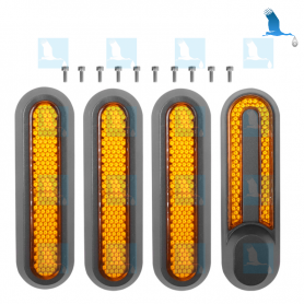 Catarifrangenti per ruote anteriori e posteriori - Giallo - Xiaomi Electrique Scoter M365 & M365 Pro