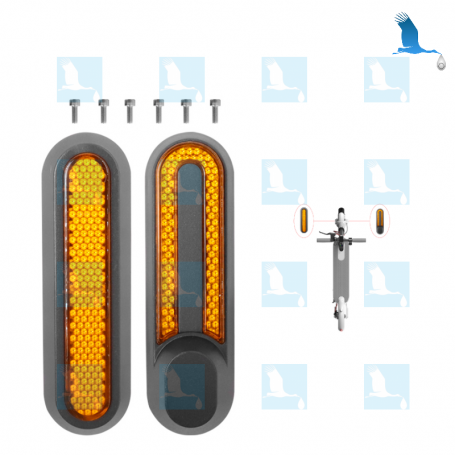 Catarifrangenti per ruote anteriori - Giallo - Xiaomi Electrique Scoter M365 & M365 Pro