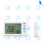 Thermometer with probe