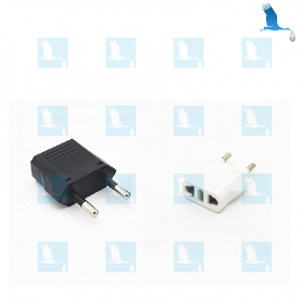 Adattatore Europa - Nero - spina 220V - USA/Cina a Svizzera/Europa Adattatore Europa - Nero - spina 220V - USA/Cina a Svizzera/Europa