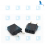 Adapter Europe - Black - 220V plug - US/China to Switzerland/Europe