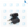 Adapter Europe - Black - 220V plug - US/China to Switzerland/Europe