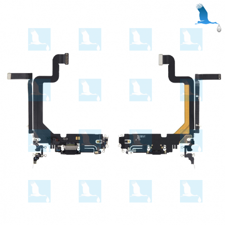 Charging Port Flex - Schwarz (Space Black) - iPhone 14 Pro Max - ori