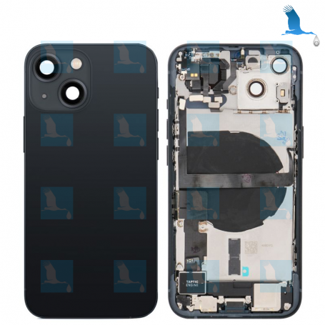 Frame Complete with little parts - Black (Midnight) - iPhone 13 - oem