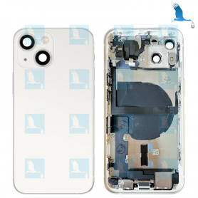 Frame Complete with Backcover Glass - Blanc (Starlight) - iPhone 13 - oem
