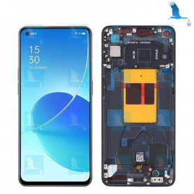 LCD + Touchscreen + Frame - 4907749 - Noir (Stellar Black) - Oppo Reno6 5G (CPH2251) - ori LCD + Touchscreen + Frame - 4907749 - Noir (Stellar Black) - Oppo Reno6 5G (CPH2251) - ori