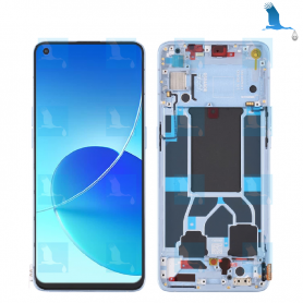 LCD + Touchscreen + Frame - 4907750 - Blu (Arctic Blue) - Oppo Reno 6 5G - ori LCD + Touchscreen + Frame - 4907750 - Blu (Arctic Blue) - Oppo Reno 6 5G - ori
