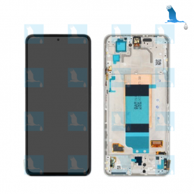 LCD + Touchscreen + Frame - 56000KL11R00 - Moonlight Silver - Xiaomi Poco F4 5G - ori