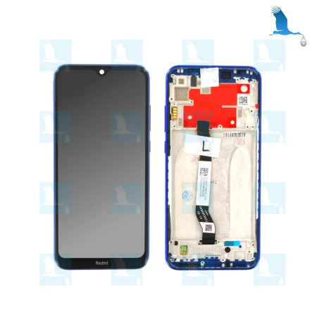 LCD + Touchscreen + Frame - 5600030C3X00 - Blau (Starscape Blue) - Xiaomi Redmi Note 8T - oem