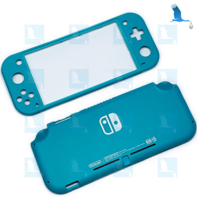 Rahmen - Oberer + Unterer Rahmen – Cyan - Nintendo Switch Lite - qor Rahmen - Oberer + Unterer Rahmen – Cyan - Nintendo Switch Lite - qor