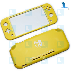 Boitier - Cadre supérieur et inférieur - Jaune - Nintendo Switch Lite - qor