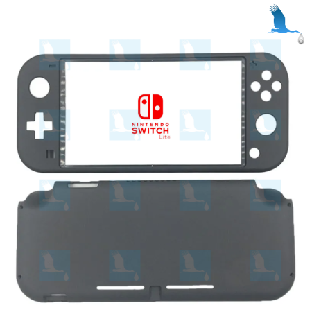 Boitier - Cadre supérieur et inférieur - Noir - Nintendo Switch Lite - qor
