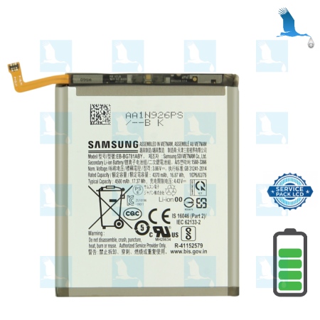 Batterie - EB-BG781ABY - GH82-24205A - GH82-25231A - 4500 mAh - Samsung Galaxy S20 FE / A52 / A52s - sp (service pack)