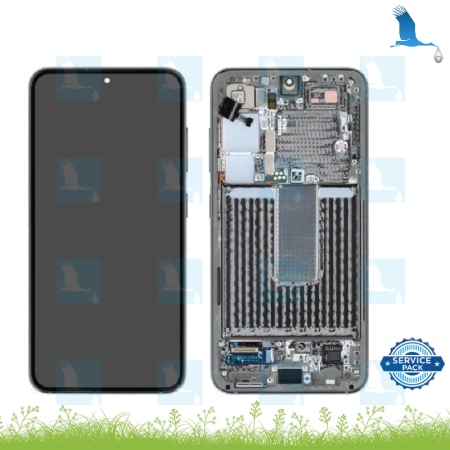 LCD + Touch + Frame - GH82-30480C,GH82-30481C - Vert - Samsung Galaxy S23 (S911B) - sp (service pack)