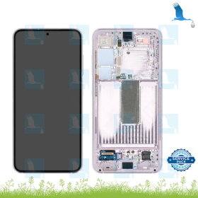 LCD + Touch + Frame - GH82-30480D,GH82-30481D - Lavanda - Samsung Galaxy S23 (S911B) - sp (service pack) LCD + Touch + Frame - GH82-30480D,GH82-30481D - Lavanda - Samsung Galaxy S23 (S911B) - sp (service pack)