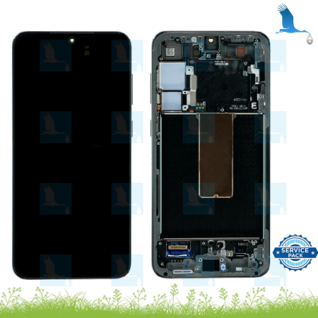 LCD + Touch + Frame - GH82-30476C,GH82-30477C - Vert - Samsung Galaxy S23 Plus (S916B) - service pack