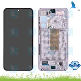 LCD + Touch + Frame - GH82-30476D,GH82-30477D - Lavanda - Samsung Galaxy S23 Plus (S916B) - service pack LCD + Touch + Frame - GH82-30476D,GH82-30477D - Lavanda - Samsung Galaxy S23 Plus (S916B) - service pack