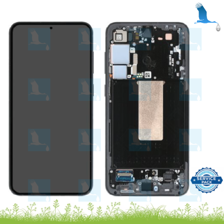 LCD + Touch + Frame - GH82-30476E,GH82-30477E - Grafite - Samsung Galaxy S23 Plus (S916B) - service pack