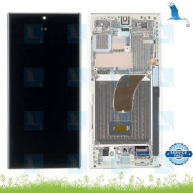 S23 Ultra - LCD + Touch + Frame - GH82-30465B/GH82-30466B - Service pack - Crème (Cream) - Samsung S23 Ultra (S918B) S23 Ultra - LCD + Touch + Frame - GH82-30465B/GH82-30466B - Service pack - Crème (Cream) - Samsung S23 Ultra (S918B)