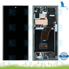 S23 Ultra - LCD + Touch + Frame - GH82-30465C/GH82-30466C - Vert - service pack - Samsung S23 Ultra (S918B) S23 Ultra - LCD + Touch + Frame - GH82-30465C/GH82-30466C - Vert - service pack - Samsung S23 Ultra (S918B)