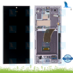 S23 Ultra - LCD + Touch + Frame - GH82-30465D/GH82-30466D - Lavande (Lavender) - Service pack - Samsung Galaxy S23 Ultra (S918B) S23 Ultra - LCD + Touch + Frame - GH82-30465D/GH82-30466D - Lavande (Lavender) - Service pack - Samsung Galaxy S23 Ultra (S918B)