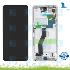 S21 Ultra - LCD + Touch + Frame - GH82-26035B - Argento (Phantom Silver) - Galaxy S21 Ultra 5G (G998B) - service parts S21 Ultra - LCD + Touch + Frame - GH82-26035B - Argento (Phantom Silver) - Galaxy S21 Ultra 5G (G998B) - service parts