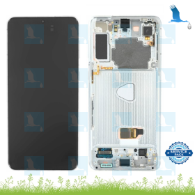 S21+ (service pack) LCD + Touch + Frame - GH82-27267C - GH82-27268C - Argent (Phantom Silver) - Galaxy S21+ 5G (G996) S21+ (service pack) LCD + Touch + Frame - GH82-27267C - GH82-27268C - Argent (Phantom Silver) - Galaxy S21+ 5G (G996)