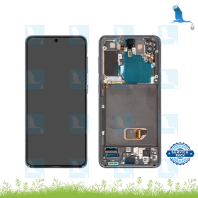 LCD + TouchScreen + Frame - GH82-27255A - Grigio (Phantom Grey) - Galaxy S21 5G (G991) - service pack LCD + TouchScreen + Frame - GH82-27255A - Grigio (Phantom Grey) - Galaxy S21 5G (G991) - service pack