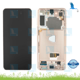 LCD + TouchScreen + Frame - GH82-27255D - Rose (Phantom Pink) - Galaxy S21 5G (G991) - service pack LCD + TouchScreen + Frame - GH82-27255D - Rose (Phantom Pink) - Galaxy S21 5G (G991) - service pack