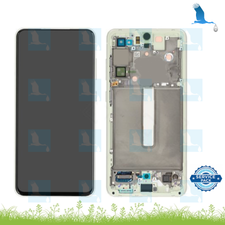 LCD + Touch + Frame - GH82-26414C - Olive - Galaxy S21 FE (G990B) - sp