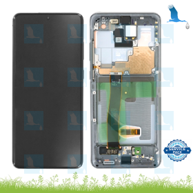 LCD + Ecran tactile + Châssis - GH82-26032B - GH82-26033B - Gris (Cosmic Grey) - Samsung S20 Ultra 5G - G988 - service pack LCD + Ecran tactile + Châssis - GH82-26032B - GH82-26033B - Gris (Cosmic Grey) - Samsung S20 Ultra 5G - G988 - service pack