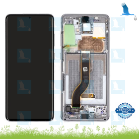 LCD + Touchscreen + Frame - GH82-22145E,GH82-22134E - Grigio (Cosmic Grey) - S20 Plus (G985F) / S20 Plus 5G (G986F) - orig LCD + Touchscreen + Frame - GH82-22145E,GH82-22134E - Grigio (Cosmic Grey) - S20 Plus (G985F) / S20 Plus 5G (G986F) - orig