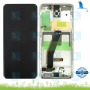 LCD + Touch + Frame - GH82-22131B, GH82-22123B - Cloud White - S20 (G980F/G981B) - service pack - qor