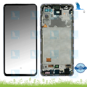 LCD + Touch + Frame - GH82-25624C,GH82-25460C - Awesome Violet - Samsung Galaxy A72 (A725F,A726F) - service pack