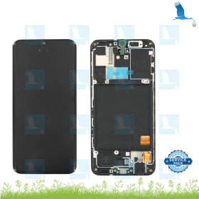 LCD + Touchscreen + Frame - GH82-19672A,GH82-19674A - Black - A40 (A405F) - service pack LCD + Touchscreen + Frame - GH82-19672A,GH82-19674A - Black - A40 (A405F) - service pack