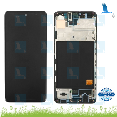 LCD + Chassis - Noir - GH82-21190A - A30s (A307F) - sp (service pack)