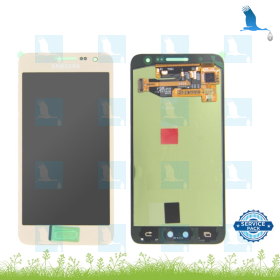 LCD + Touchscreen - GH97-16747F - Oro - Samsung Galaxy A3 - A300F - service pack - qor LCD + Touchscreen - GH97-16747F - Oro - Samsung Galaxy A3 - A300F - service pack - qor