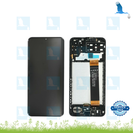 Display + Touch + Frame - GH82-28508A-GH82-28653A - Black - Galaxy A13 (A135F/A135M) - sp