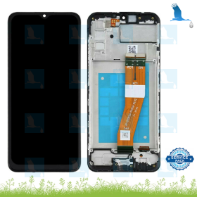 LCD + Frame - GH81-20181A - Schwarz - Samsung Galaxy A02s (A025G) - sp LCD + Frame - GH81-20181A - Schwarz - Samsung Galaxy A02s (A025G) - sp