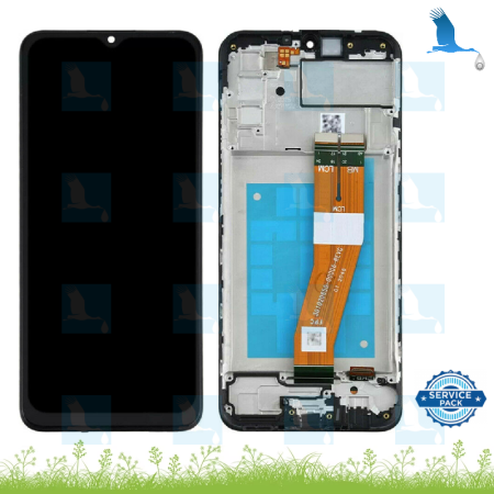 LCD + Frame - GH81-20181A - Noir - Samsung Galaxy A02s (A025G) - sp