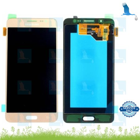 LCD, Touchscreen - GH97-18792A/GH97-19467A - Gold - J5 2016 (J510F) - service pack